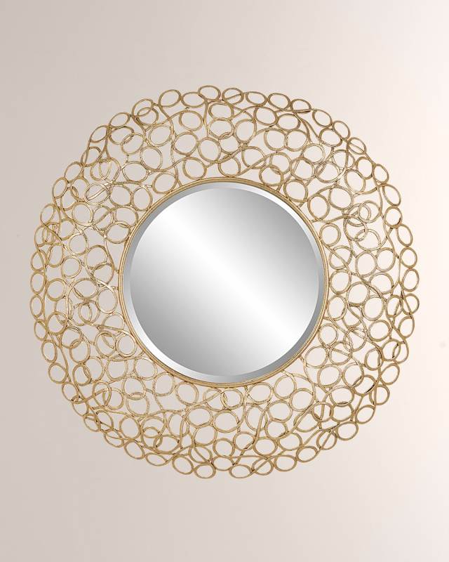 Swirl Round Mirror
